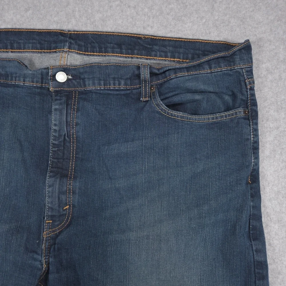 Levis 502 Mens Size 50x29 Blue Taper Fit Stretch Denim Jeans